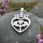 Fayette Scottish Luckenbooth Necklace in Sterling Silver Pendant La Vie Bien Fayette Scottish Luckenbooth Necklace in Sterling Silver