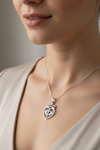 Fayette Scottish Luckenbooth Necklace in Sterling Silver Pendant La Vie Bien Fayette Scottish Luckenbooth Necklace in Sterling Silver
