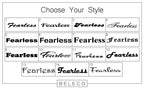 Fearless Engraved Cuff Bracelet La Vie Bien Fearless Engraved Cuff Bracelet