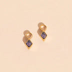 February Birthstone Huggie Hoop Charms by Oh Clementine