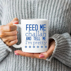 Feed Me Challah Classic Coffee Mug by Salt Sparkle Shalom
