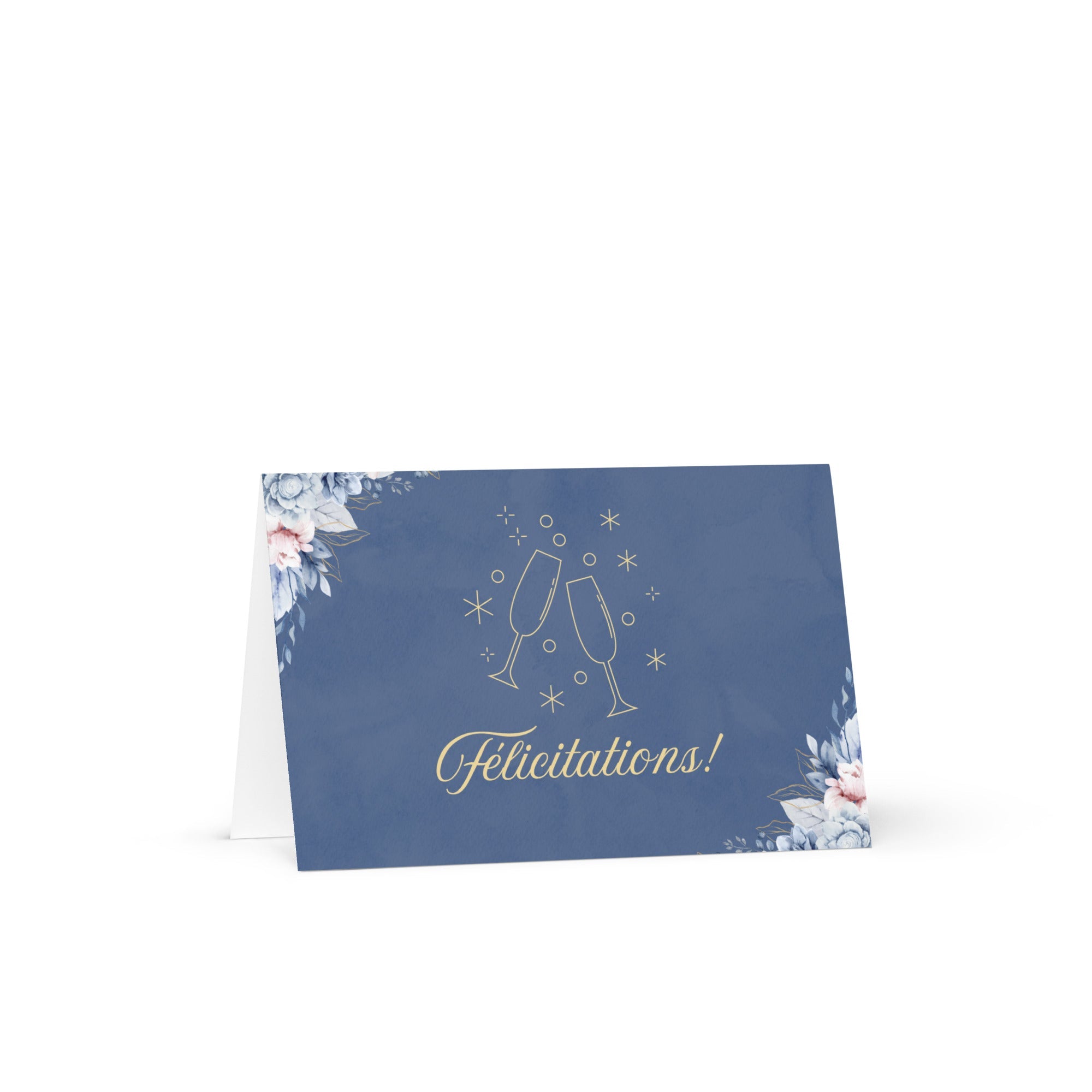 Félicitations champagne glasses Greeting card
