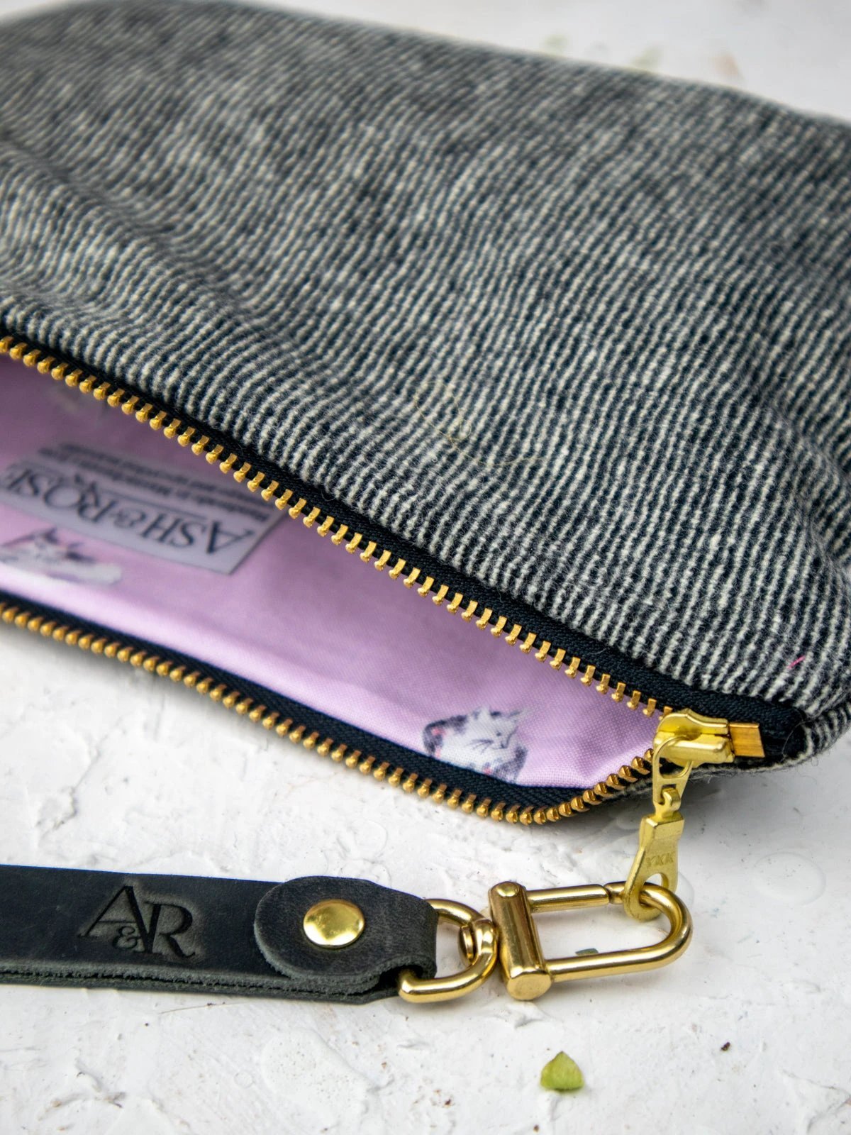 Felina Tweed Wristlet by Ash & Rose