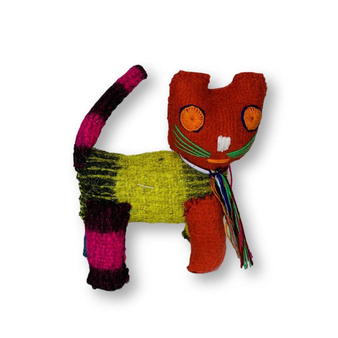 Felix the Cat: Repurposed Wool Boho Decor - Mexico Decor La Vie Bien Felix the Cat: Repurposed Wool Boho Decor - Mexico