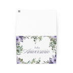 Feliz Aniversario Spanish Happy Anniversary Greeting card, elegant purple floral design with envelope included Greeting card La Vie Bien Feliz Aniversario Spanish Happy Anniversary Greeting card, elegant purple floral design with envelope included