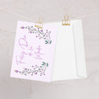 Feliz Día de la Madre Spanish Mother's day greeting card, purple with flower design, envelope included Paper products La Vie Bien Feliz Día de la Madre Spanish Mother's day greeting card, purple with flower design, envelope included
