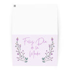 Feliz Día de la Madre Spanish Mother's day greeting card, purple with flower design, envelope included Paper products La Vie Bien Feliz Día de la Madre Spanish Mother's day greeting card, purple with flower design, envelope included