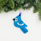 Felt Bluejay Ornament Holiday La Vie Bien Felt Bluejay Ornament