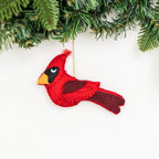Felt Cardinal Ornament Holiday La Vie Bien Felt Cardinal Ornament