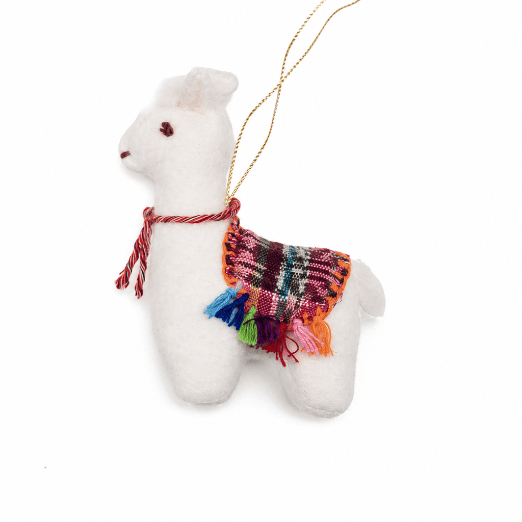 Felt Llama Ornament Holiday La Vie Bien Felt Llama Ornament