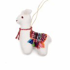 Felt Llama Ornament Holiday La Vie Bien Felt Llama Ornament
