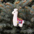 Felt Llama Ornament Holiday La Vie Bien Felt Llama Ornament
