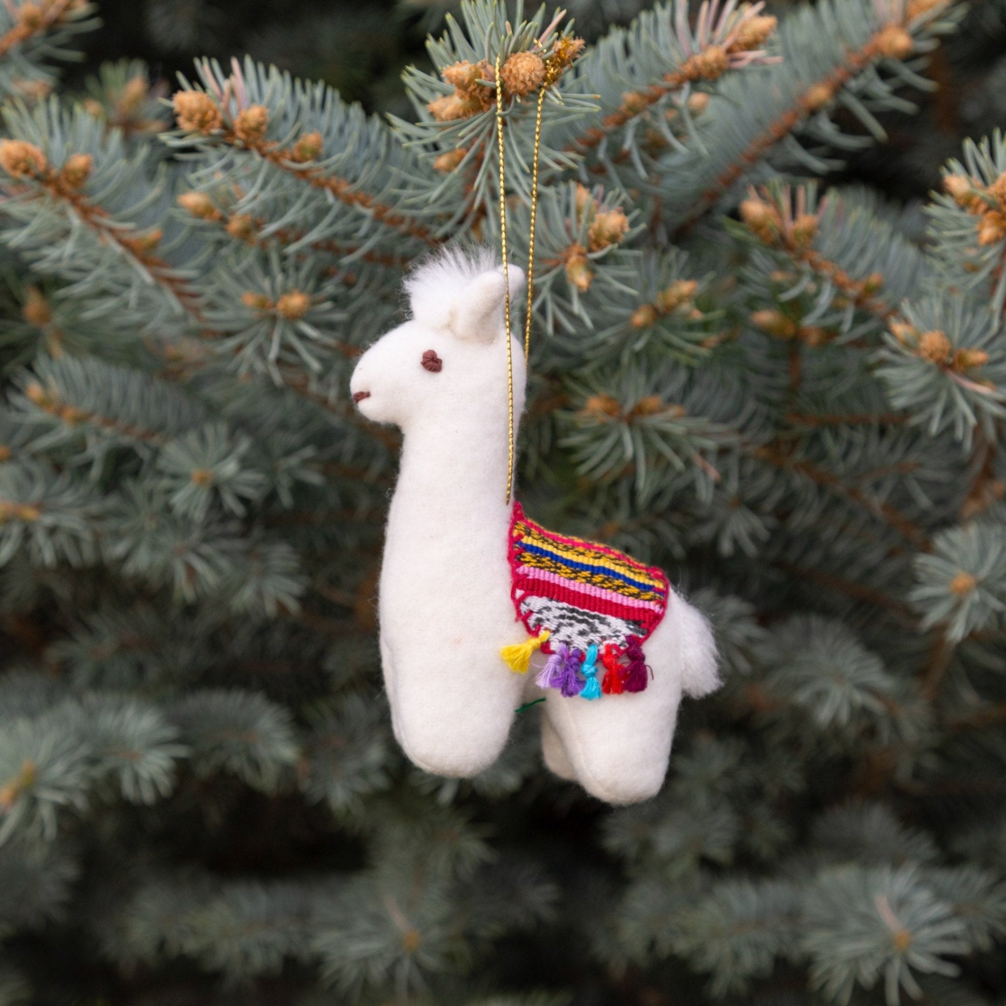Felt Llama Ornament Holiday La Vie Bien Felt Llama Ornament