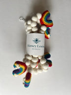 Felt Rainbow Garland Felt Garland La Vie Bien Felt Rainbow Garland