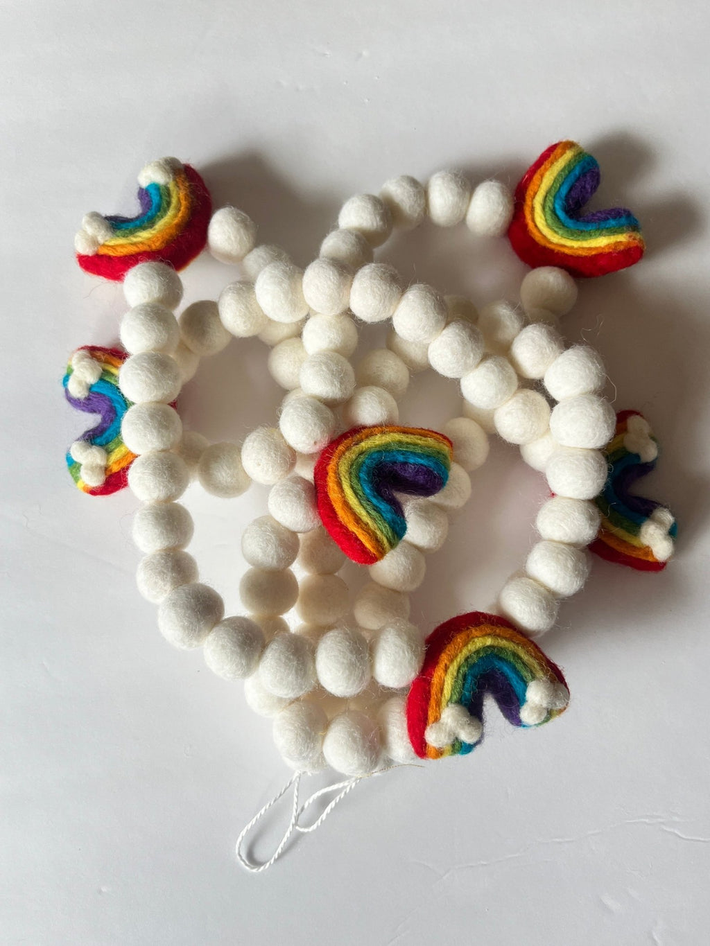 Felt Rainbow Garland Felt Garland La Vie Bien Felt Rainbow Garland