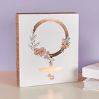 Female Box Sign | Female Gender Symbol Wooden Sign Decor | 7.75" x 9" by The Bullish Store