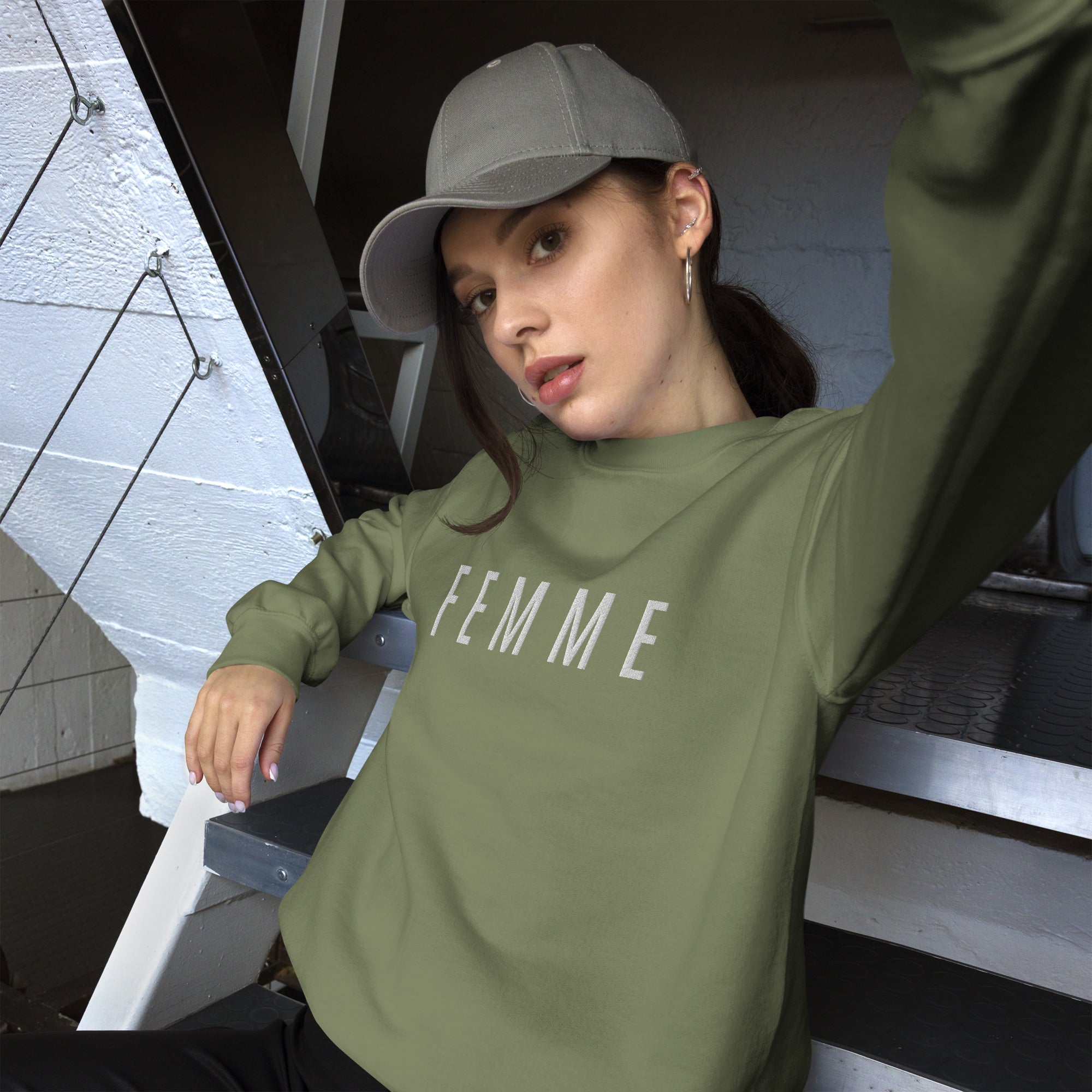Femme (wife) embroidered French Sweatshirt for new bride