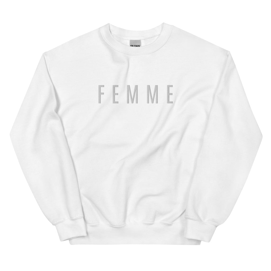 Femme (wife) embroidered French Sweatshirt for new bride