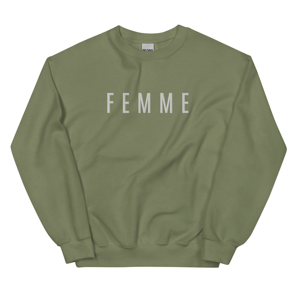 Femme (wife) embroidered French Sweatshirt for new bride