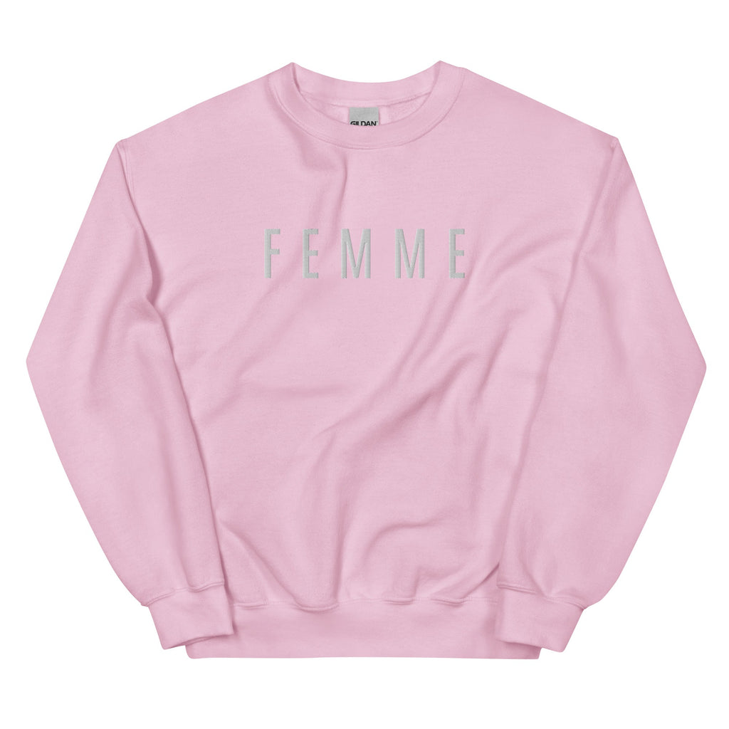 Femme (wife) embroidered French Sweatshirt for new bride