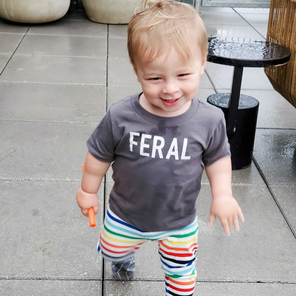 FERAL Funny Toddler T-Shirt OR Baby Bodysuit Shirts & Tops La Vie Bien FERAL Funny Toddler T-Shirt OR Baby Bodysuit