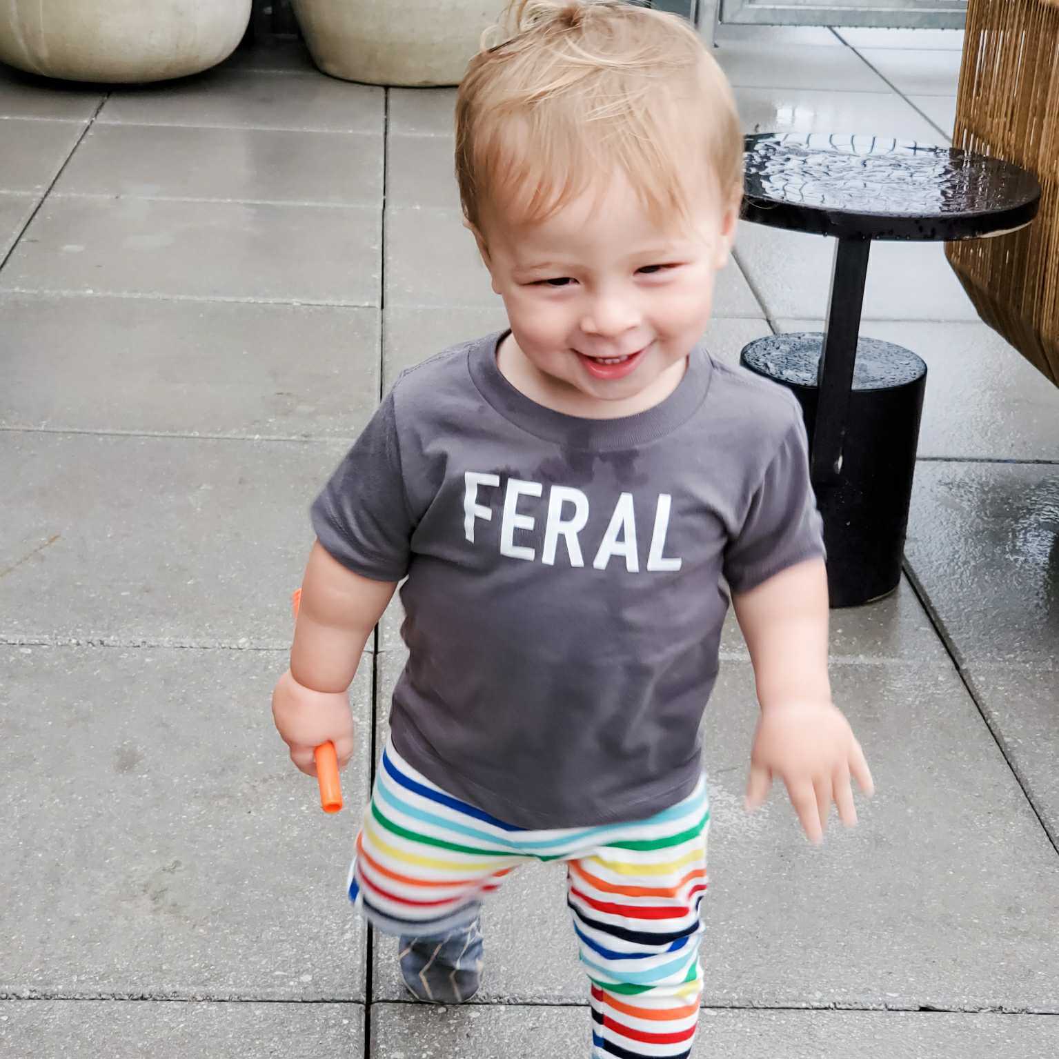 FERAL Funny Toddler T-Shirt OR Baby Bodysuit Shirts & Tops La Vie Bien FERAL Funny Toddler T-Shirt OR Baby Bodysuit