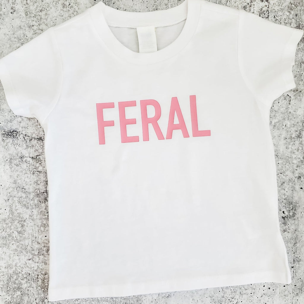 FERAL Funny Toddler T-Shirt OR Baby Bodysuit Shirts & Tops La Vie Bien FERAL Funny Toddler T-Shirt OR Baby Bodysuit