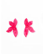 Fern Statement Earrings - Cosmic Pink