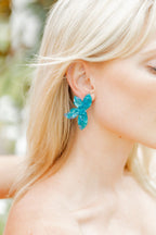Fern Statement Earrings - Mystic Lagoon