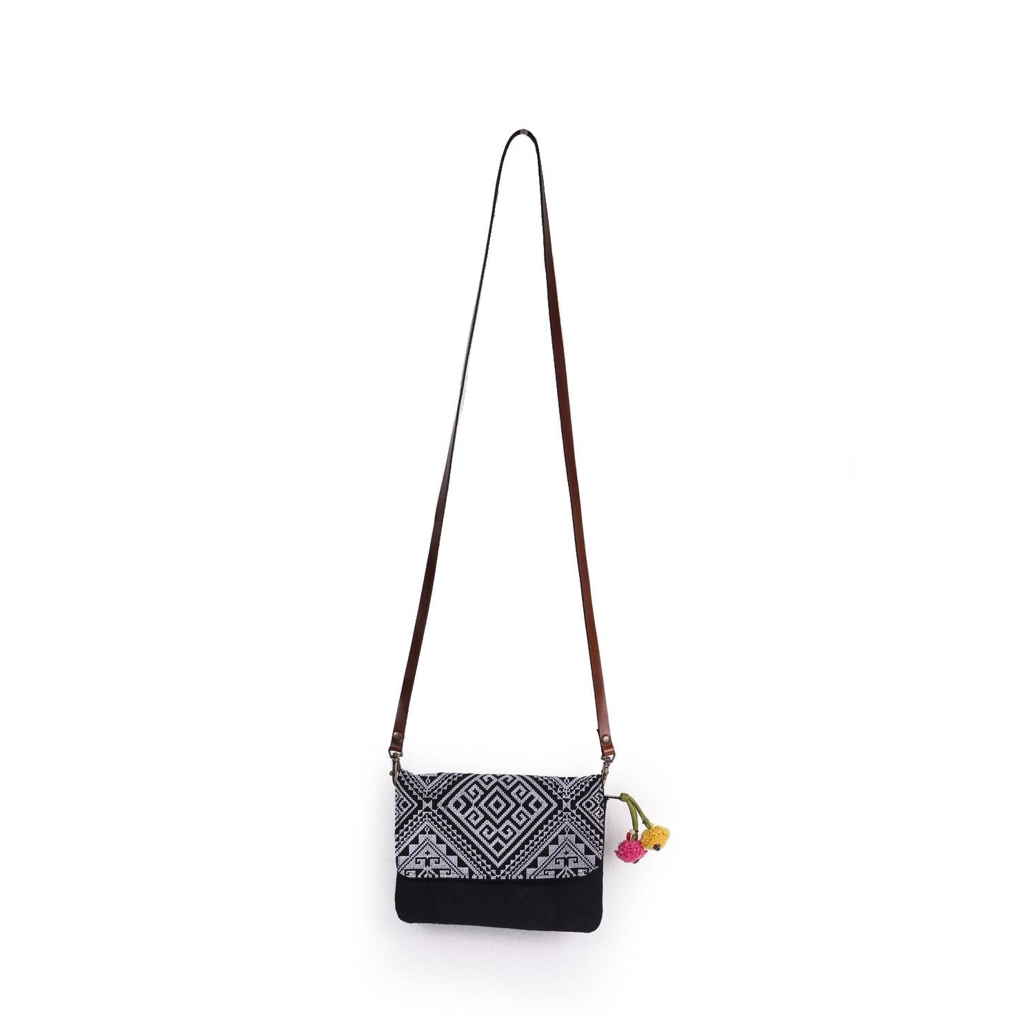 Fernanda Embroidered Convertible Crossbody|Clutch Bag - Thailand Bags La Vie Bien Fernanda Embroidered Convertible Crossbody|Clutch Bag - Thailand