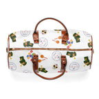 Festive Mexican Fiesta themed Pattern Duffle bag, maracas, skulls, passport stamps Bags La Vie Bien Festive Mexican Fiesta themed Pattern Duffle bag, maracas, skulls, passport stamps