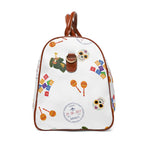Festive Mexican Fiesta themed Pattern Duffle bag, maracas, skulls, passport stamps Bags La Vie Bien Festive Mexican Fiesta themed Pattern Duffle bag, maracas, skulls, passport stamps