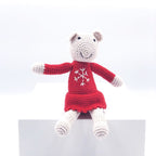 Festive Rattle - Christmas Mouse Rattles La Vie Bien Festive Rattle - Christmas Mouse