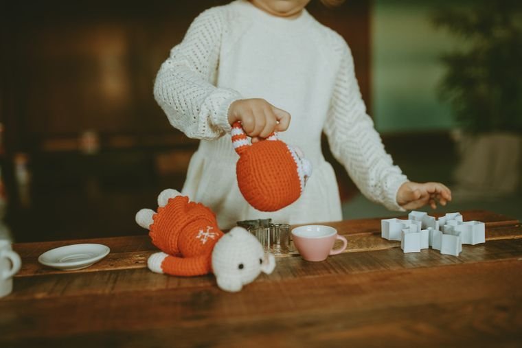 Festive Rattle - Christmas Mouse Rattles La Vie Bien Festive Rattle - Christmas Mouse