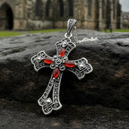 Fidelity Large Celtic Cross Necklace in Sterling Silver Pendant La Vie Bien Fidelity Large Celtic Cross Necklace in Sterling Silver