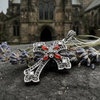Fidelity Large Celtic Cross Necklace in Sterling Silver Pendant La Vie Bien Fidelity Large Celtic Cross Necklace in Sterling Silver