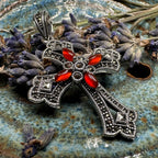 Fidelity Large Celtic Cross Necklace in Sterling Silver Pendant La Vie Bien Fidelity Large Celtic Cross Necklace in Sterling Silver