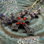 Fidelity Large Celtic Cross Necklace in Sterling Silver Pendant La Vie Bien Fidelity Large Celtic Cross Necklace in Sterling Silver