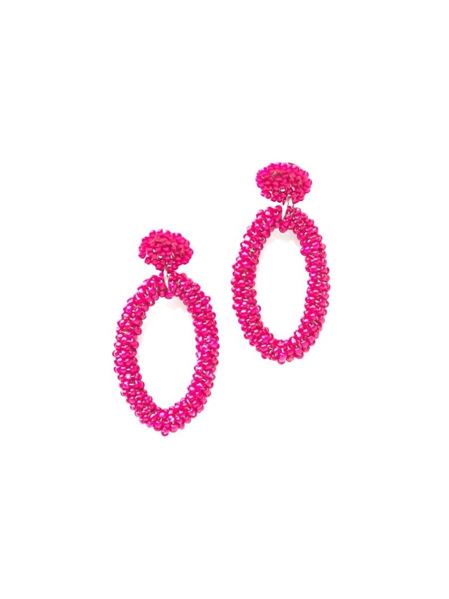 Fiesta Beaded Loop Earrings