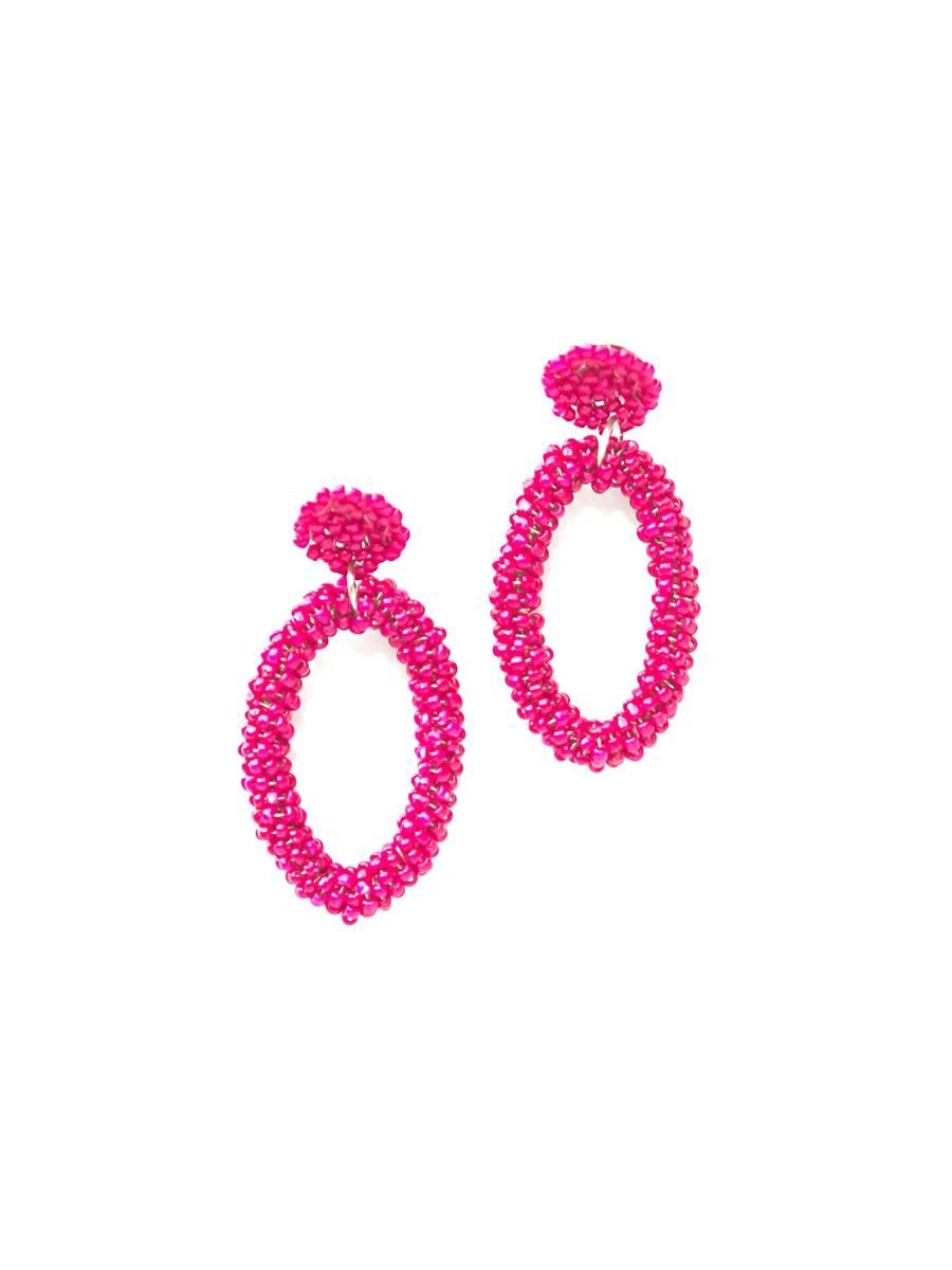 Fiesta Beaded Loop Earrings
