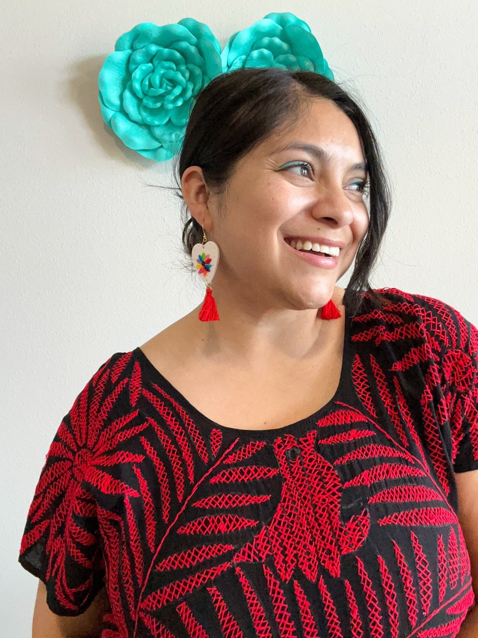 Fiesta Otomi Tassel Earrings La Vie Bien Fiesta Otomi Tassel
