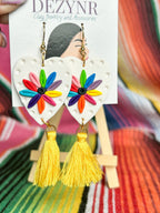 Fiesta Otomi Tassel Earrings La Vie Bien Fiesta Otomi Tassel