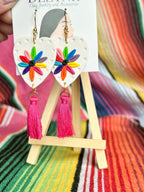 Fiesta Otomi Tassel Earrings La Vie Bien Fiesta Otomi Tassel