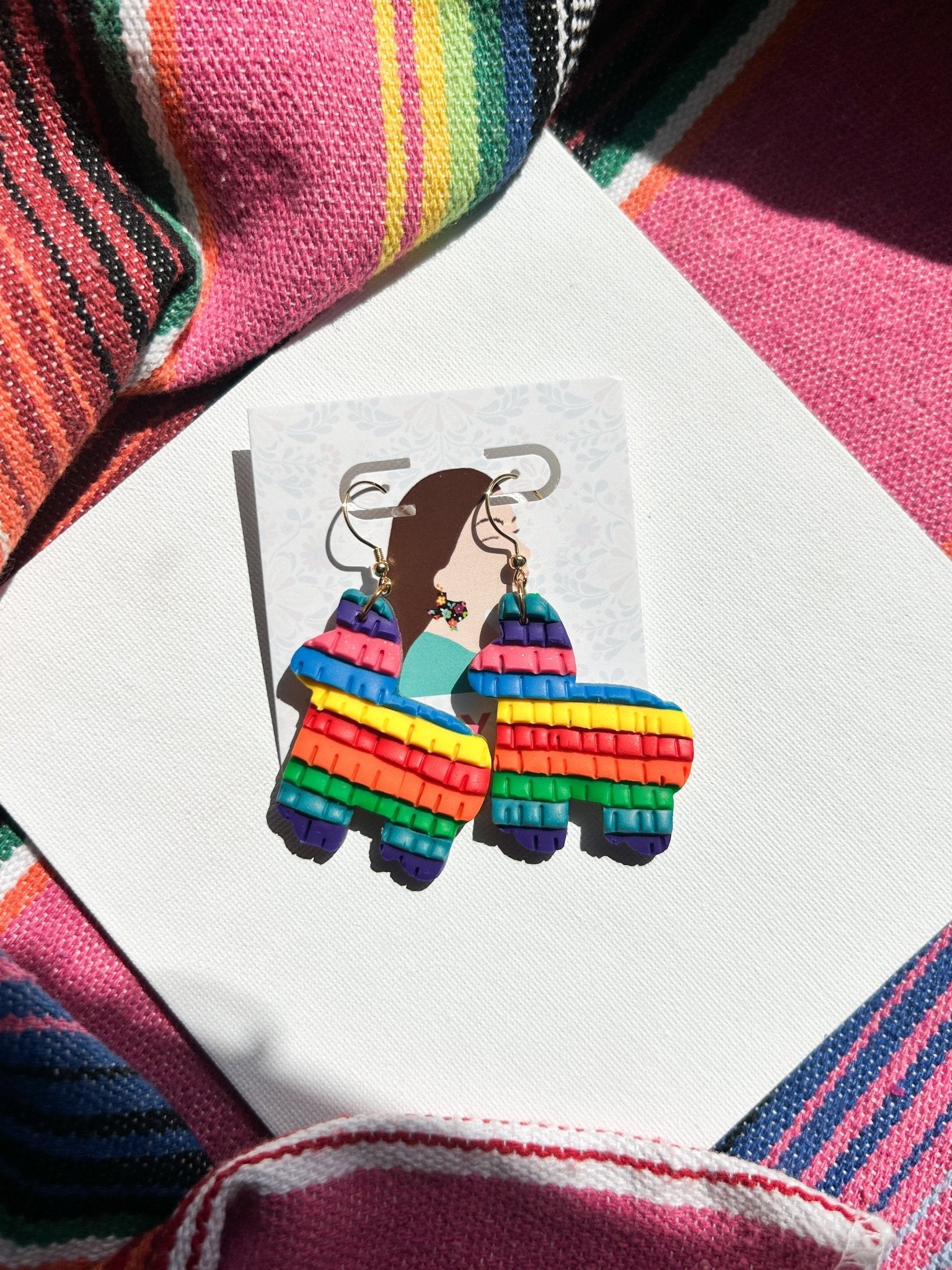 Fiesta Piñata Earrings La Vie Bien Fiesta Piñata