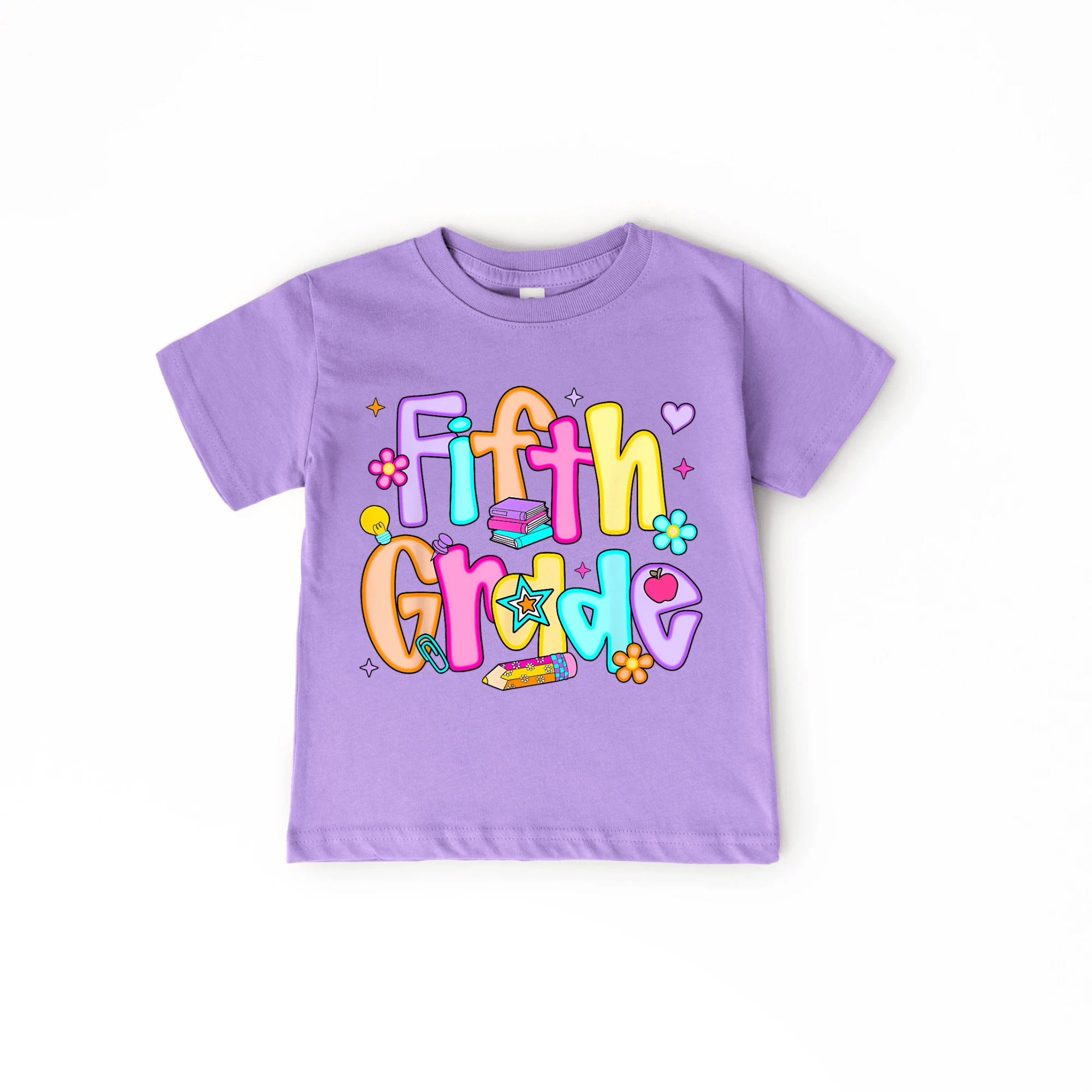 Fifth Grade Girl tee shirt - Back to school collection by Benny and Ray Apparel