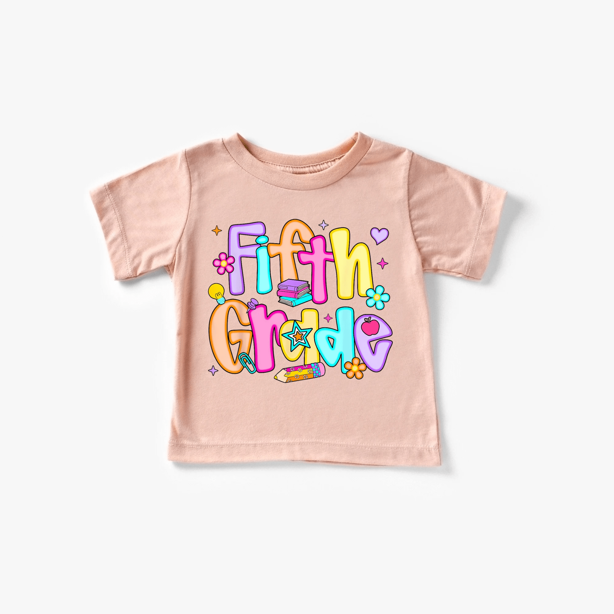 Fifth Grade Girl tee shirt - Back to school collection by Benny and Ray Apparel