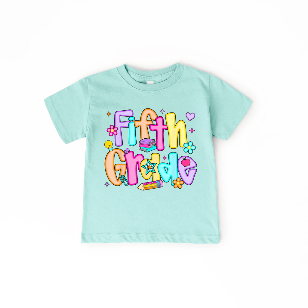 Fifth Grade Girl tee shirt - Back to school collection by Benny and Ray Apparel