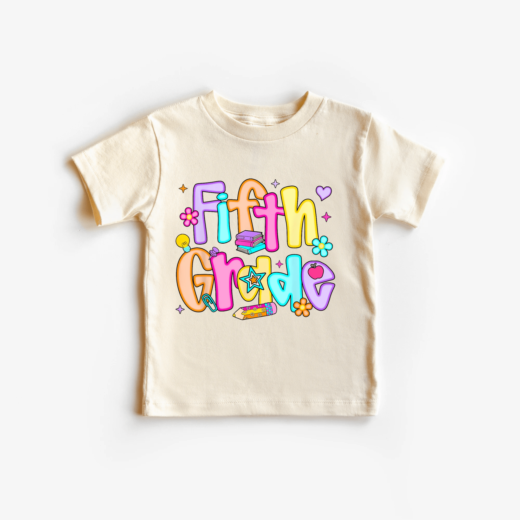 Fifth Grade Girl tee shirt - Back to school collection by Benny and Ray Apparel
