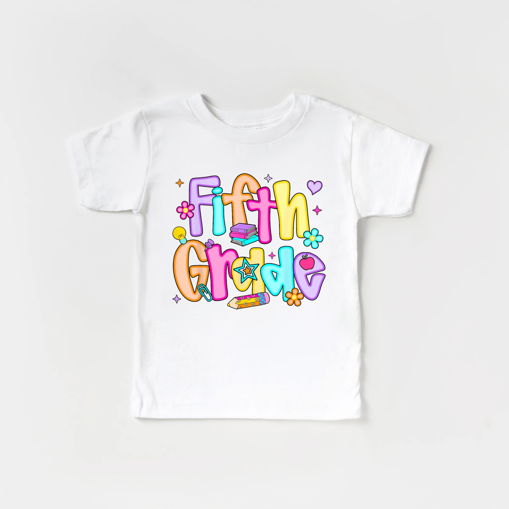 Fifth Grade Girl tee shirt - Back to school collection by Benny and Ray Apparel