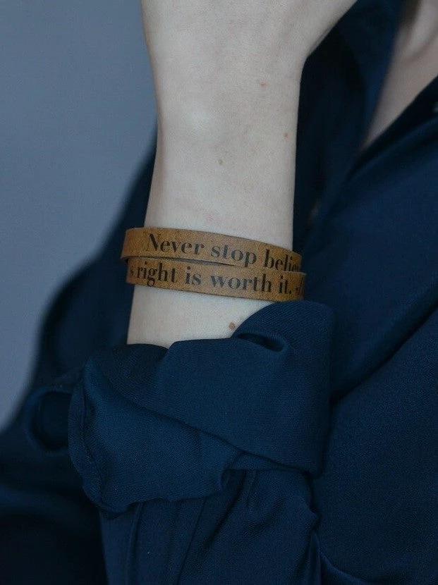 Fight For What's Right Bracelet by Fair Anita